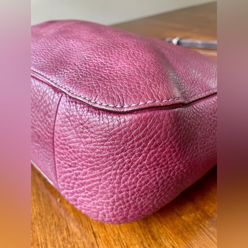 ‼️‼️SOLD‼️‼️Coach Y2K Chelsea Hobo Purple Silver - Picture 12 of 17